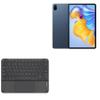 BoxWave Keyboard Compatible with Honor Pad 8 - SlimKeys Bluetooth Keyboard with Trackpad, Portable Slim TouchPad - Jet Black view 1