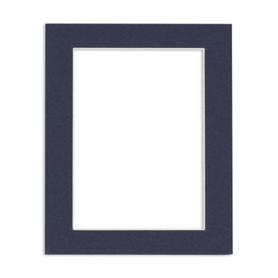 5x7 Navy Mat for 8x10 Frame - Mat Board Acid-Free Navy 5x7 Photo Matte Made to Fit a 8x10 Picture Frame, Premium Matboard for Family Photos, Show Kits, Art, Picture Framing, Pack of 1 Mat