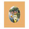 16x20 Mat Bevel Cut for 13.5x17 Photos - Precut Topaz Orange Oval Shaped Photo Mat Board Opening - Acid Free Matte to Protect Your Pictures - Bevel Cut for Family Photos, Pack of 1 Matboard Show Kit view 4