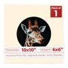 Poster Palooza 10x10 Photo Mat Board for 6x6 Photos Precut Circle Shape Opening Acid Free Bevel Cut Picture Frame Mat, Steel Blue, Mat Board for Framing Photos & Artwork, 1-Pack Matboard Show Kit view 1