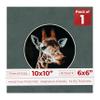 Poster Palooza 10x10 Photo Mat Board for 6x6 Photos Precut Circle Shape Opening Acid Free Bevel Cut Picture Frame Mat, Steel Blue, Mat Board for Framing Photos & Artwork, 1-Pack Matboard Show Kit view 1