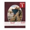 16x20 Mat Bevel Cut for 12x16 Photos - Precut Dark Red Suede Oval Shaped Photo Mat Board Opening - Acid Free Matte to Protect Your Pictures - Bevel Cut for Family Photos, Pack of 1 Matboard Show Kit view 1