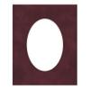 16x20 Mat Bevel Cut for 12x16 Photos - Precut Dark Red Suede Oval Shaped Photo Mat Board Opening - Acid Free Matte to Protect Your Pictures - Bevel Cut for Family Photos, Pack of 1 Matboard Show Kit view 3