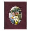 16x20 Mat Bevel Cut for 12x16 Photos - Precut Dark Red Suede Oval Shaped Photo Mat Board Opening - Acid Free Matte to Protect Your Pictures - Bevel Cut for Family Photos, Pack of 1 Matboard Show Kit view 4