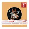 Poster Palooza 10x10 Photo Mat Board for 6x6 Photos Precut Circle Shape Opening Acid Free Bevel Cut Picture Frame Mat, Steel Blue, Mat Board for Framing Photos & Artwork, 1-Pack Matboard Show Kit view 1