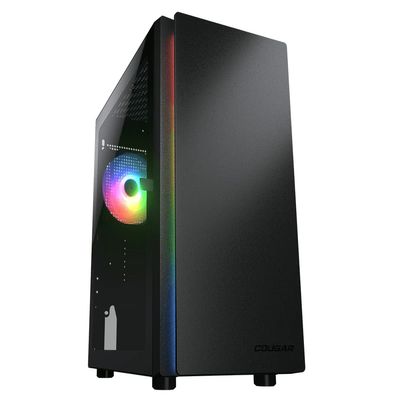Cougar Gaming Purity RGB Mini Tower Case - Mini ITX/Micro ATX, pre-Installed ARGB LED Strip