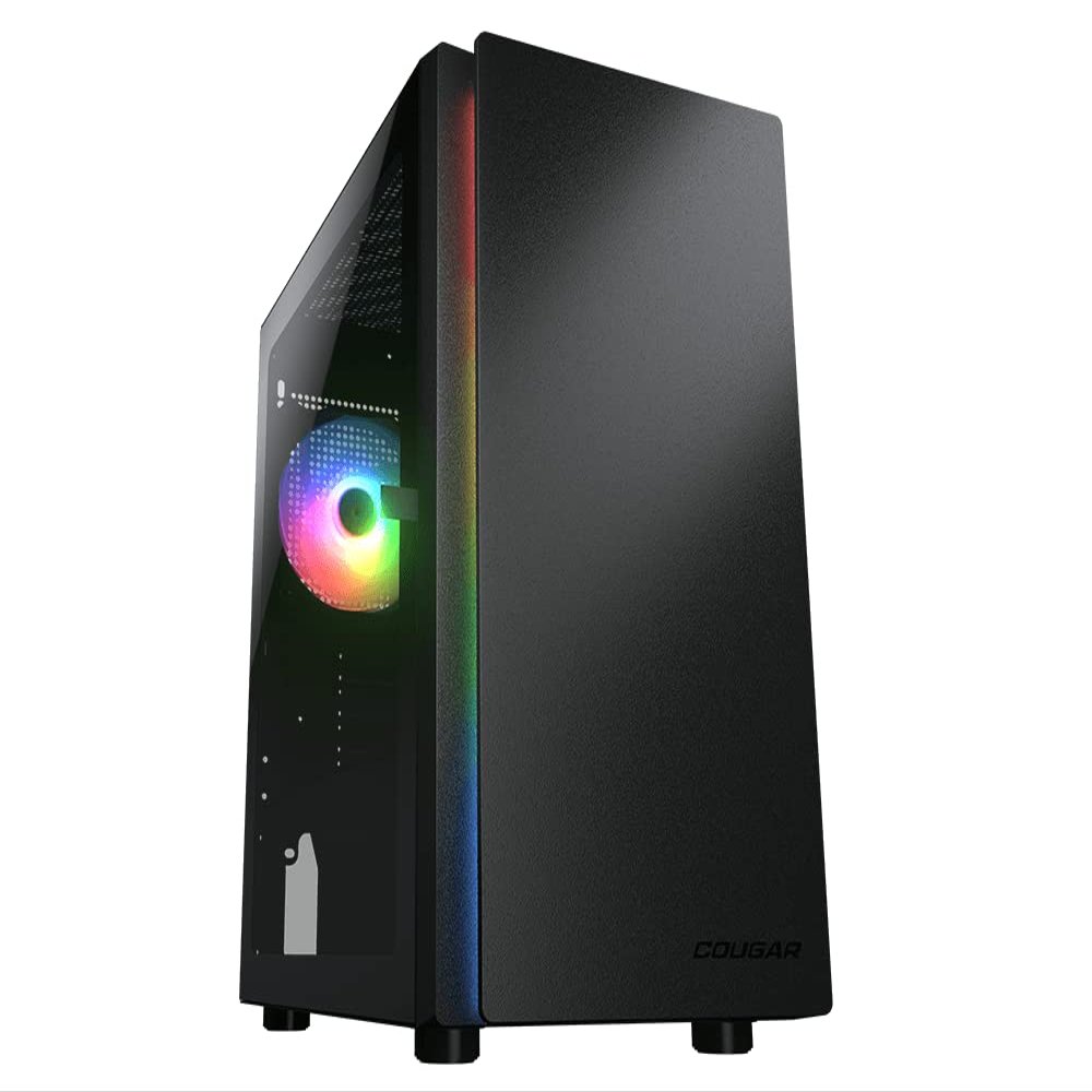 Cougar Gaming Purity RGB Mini Tower Case - Mini ITX/Micro ATX, pre-Installed ARGB LED Strip