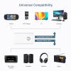 Ankilo Upgraded Bluetooth 5.3 Transmitter Receiver, 2 in 1 Wireless Bluetooth Adapter, Portable Aux Adapter for Car, Audio Receiver for Laptop, Radio, Headphones, Speakers, TV, White view 3