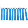PAPAPI Premium Cinch Straps - Reusable Hook & Loop Tie Down Fastener Straps for Cables, Extension Cords, Organizing  Nylon Webbing Multipurpose Adjustable Cord Wraps,Pack of 10 (blue) view 1