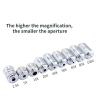 Microscope Accessories Kit 2.5X - 100X Long Working Distance Metallographic Biological Microscope Microscope Slides (Color : 50X) view 4