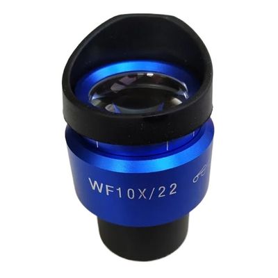 Microscope Accessories Kit WF10X 22mm Blue Shell Zoom Adjustable High Eyepoint Stereoscopic Stereo Microscope Lens 30mm Microscope Slides (Color : 1pcs)