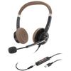 Arama USB Headset with Microphone for PC Laptop, On-Ear Computer Headphones with Noise Cancelling Mic, Wired Headset with in-line Control for Home Office Online Class Skype Zoom view 1