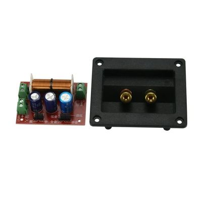 UNbit Element Tweeter 400W Debugged Speaker 2 Way Crossover Audio Adjustment Tweeter Bass LoudSpeakers Filter Frequency Divider 2PCS Tweeter (Color : Add Junction Box)