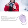 Dilwe Camera PU Leather Drawstring Pouch Bag, DSLR Camera Bag with Adjustable Strap for Traveling () view 3