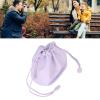 Dilwe Camera PU Leather Drawstring Pouch Bag, DSLR Camera Bag with Adjustable Strap for Traveling () view 4