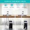 2 Pack 5ft - 1 inch White Cable Sleeve, Cable Organizer for Desk PC TV Computer, Wire Protector Cable Wrap Cover, Cord Management for Home Office view 4