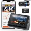 70mai 4K Dash Cam Front and Rear, Built in Wi-Fi 6 & GPS Car Camera, Super Night Vision, ADAS, 3'' IPS Screen, 24H Parking Mode, Time-Lapse, Loop Recording, with 128GB Card (A800SE) view 1