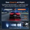 70mai 4K Dash Cam Front and Rear, Built in Wi-Fi 6 & GPS Car Camera, Super Night Vision, ADAS, 3'' IPS Screen, 24H Parking Mode, Time-Lapse, Loop Recording, with 128GB Card (A800SE) view 3