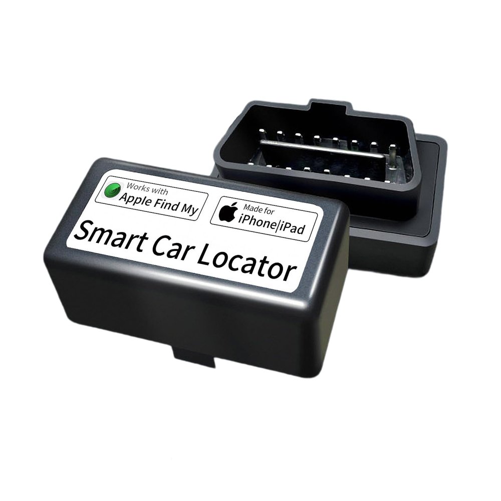 OBD Vehicle Tracker Work with Apple Find My Real-time Vehicle Tracking Device OBD Anti-Lost Device Finder for Cars No Subscription Needed Quick Installation Global Position iOS Only Black