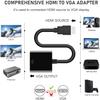 HDMI to VGA Adapter 20 Pack, Gold-Plated HDMI to VGA Converter (Male to Female), Compatible for Computer, Laptop, PC, Monitor, Projector, HDTV, Chromebook, Raspberry Pi, Roku, Xbox and More view 2