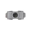 Heavy Duty Connectors HDC-HE-016-1/2/3/4 F/M 16pin 16A Screw Connection 500V Industrial Rectangular Aviation Connector Plug(HDC-HE-016-2) view 1