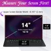 PYS 14 Inch 16:10 Magnetic Laptop Privacy Screen, Anti-Glare Blue Light Filter, Removable Privacy Shield for Lenovo, HP, Dell view 3