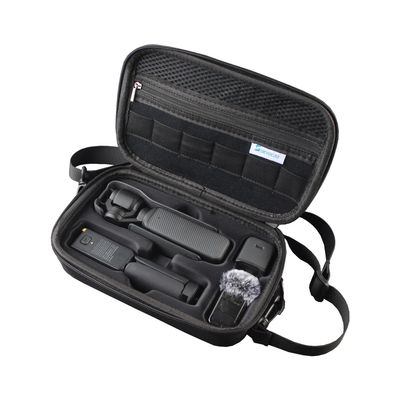 Skyreat Osmo Pocket 3 Case, Portable PU Storage Protective Bag for DJI Osmo Pocket 3 Creator Combo Accessories (Black)