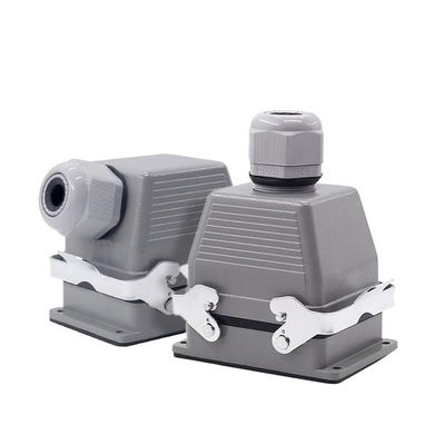 HDC-HE-032-1/2 Heavy Duty Connectors Screw Connection F/M 32pin 16A Industrial Rectangular Aviation Connector Plug(HDC-HE-032-1)