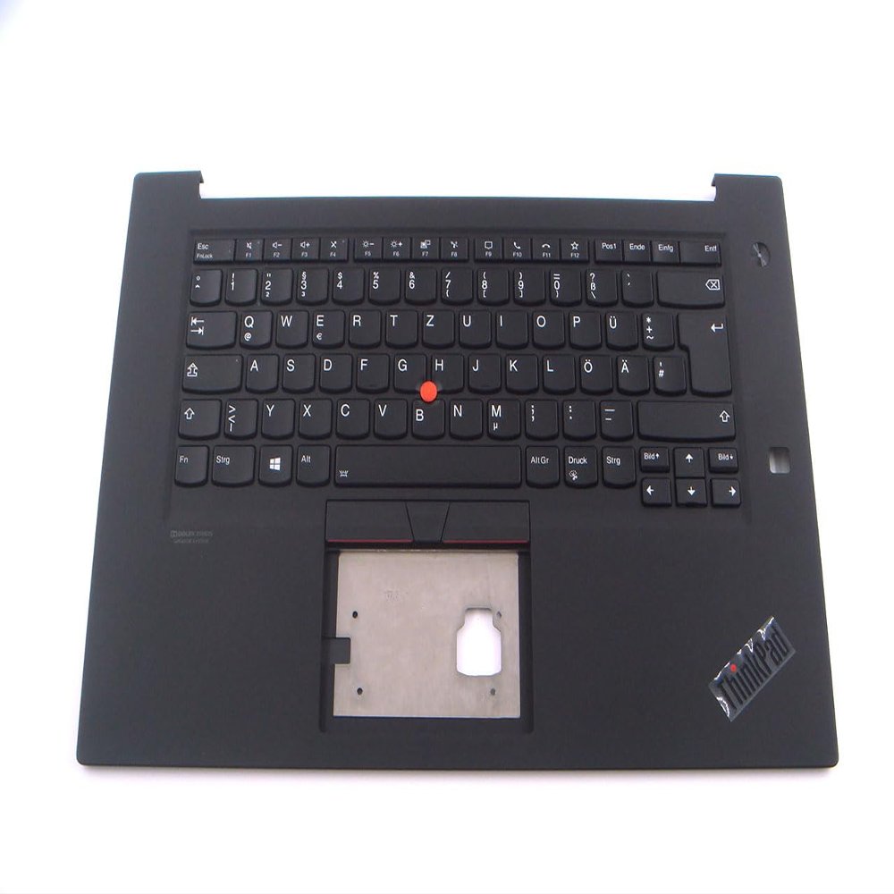 Bayjebu Parts for Lenovo ThinkPad P1 X1 Extreme Gen 2 2nd Palmrest Keyboard Bezel German Backlit 5M10W78880