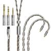 ARTTI Wave Headphone Upgrade Cable 8 Cores 144 Strands Silver-Plated Copper 7N OCC Earphone IEM Cable 2.5/3.5/4.4mm 3in1 Metal Plug (TRICOL, MMCX Straight Plug) view 1