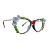laureles Vintage Rhinestone Bling Cat Eye Reading Glasses Women Computer Blue Light Blocking Eyewear Crystal Readers (Black, 2.75 Magnification) view 1