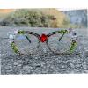 laureles Vintage Rhinestone Bling Cat Eye Reading Glasses Women Computer Blue Light Blocking Eyewear Crystal Readers (Black, 2.75 Magnification) view 2