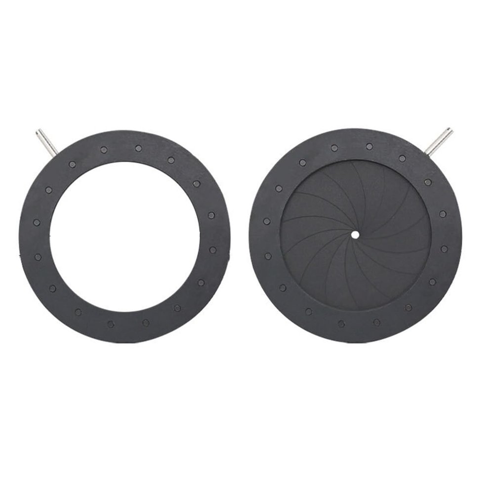 Microscope Accessories Kit Metal Zoom Diaphragm Aperture Condenser 1.5-17mm/25mm/36mm Amplifying Diameter for Microscope Camera Lens Microscope Slides (Color : ID028 1.5-34mm)