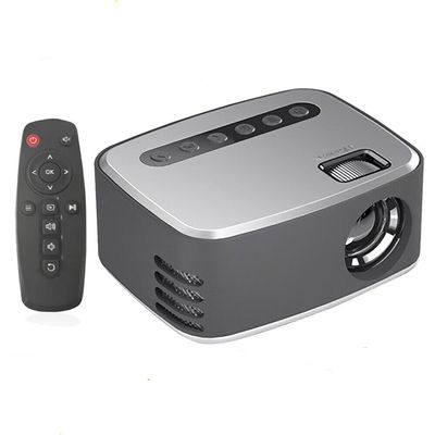 RUNAAJA T20 Mini Portable Projector 1080P USB HD LED Home Media Video Player Cinema Projector 320x240 Pixels Supports Easy To Carry