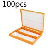 Microscope Accessories Kit 100pcs Plastic Microscope Slides Box Holder Case Microscope Slides view 2