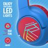 PowerLocus Kids Wireless Headphones, Bluetooth Kids Headphones LED Lights Over Ear with 74/85/94dB Volume Limited, 45H Playtime,Built-in Mic, Two Device Share Mode, HD Stereo for Travel/PC/Tablet view 3