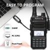 Radioddity 1 Pack GM-30 GMRS Handheld Radio, Long Range Two Way Radio, NOAA Channels, Display SYNC. Ideal for Off-Road Overlanding, w/ 2 Batteries, Speaker Mic and Programming Cable (Chirp Compatible) view 2