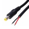 Acinkeety Power Pigtail Cable DC5525 5.5x2.5mm Male Plug Open End Power Wire for Security Camera DVR LED Strip Light 5525 Power Pigtail Male Cable (Upgraded 18AWG) with 5.5mmx 2.5mm Connector view 1