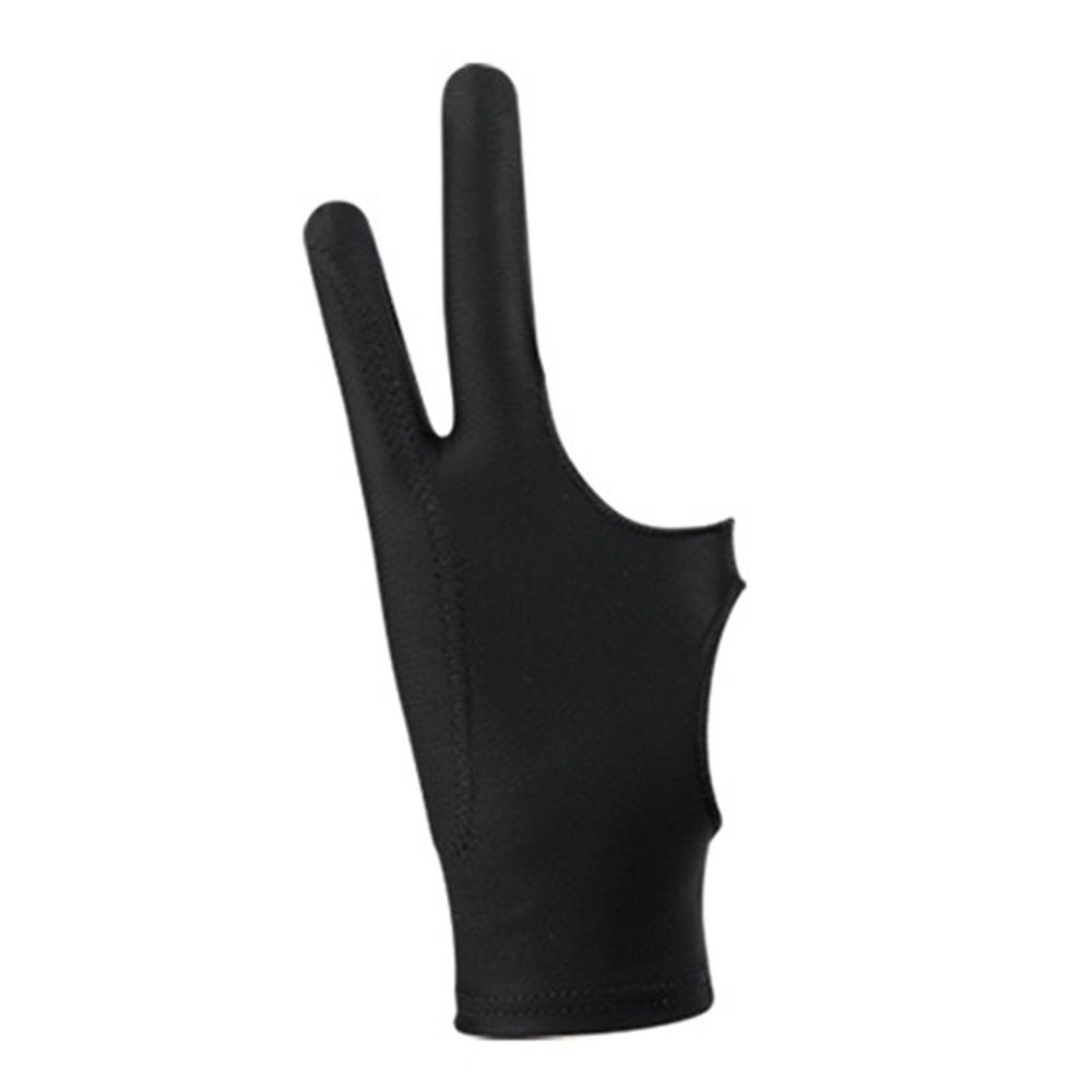 Cyrank Artist Glove for Drawing Tablet, Breathable Digital Drawing Glove 3 Layer 2 Finger Drawing Glove Left Right Hand for Drawing Tablet(S)