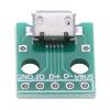 10Pcs Micro USB to DIP Adapter, 5 Pin Breakout Board Adapter, 2.54mm Pitch USB DIP Adapter Board for DIY USB Power Supply, Breadboard Design view 1