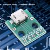 10Pcs Micro USB to DIP Adapter, 5 Pin Breakout Board Adapter, 2.54mm Pitch USB DIP Adapter Board for DIY USB Power Supply, Breadboard Design view 2