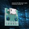 10Pcs Micro USB to DIP Adapter, 5 Pin Breakout Board Adapter, 2.54mm Pitch USB DIP Adapter Board for DIY USB Power Supply, Breadboard Design view 3