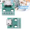 10Pcs Micro USB to DIP Adapter, 5 Pin Breakout Board Adapter, 2.54mm Pitch USB DIP Adapter Board for DIY USB Power Supply, Breadboard Design view 4