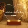 MNBON Personalized LED Night Light - Special Valentine's Day Gift - Custom Anniversary Present - Romantic Couple's Gift for Him and Her - Custom Names and Date - Engagement Celebration Lighting view 1