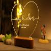MNBON Personalized LED Night Light - Special Valentine's Day Gift - Custom Anniversary Present - Romantic Couple's Gift for Him and Her - Custom Names and Date - Engagement Celebration Lighting view 3