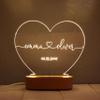 MNBON Personalized LED Night Light - Special Valentine's Day Gift - Custom Anniversary Present - Romantic Couple's Gift for Him and Her - Custom Names and Date - Engagement Celebration Lighting view 4