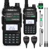 Radioddity GM-30 GMRS Radio Handheld 5W Long Range, GMRS Repeater Capable, Display SYNC. Ideal for Off-Road Overlanding. w/Programming Cable, 15.5 High Gain Antenna, 2 Pack (Chirp Competible) view 1