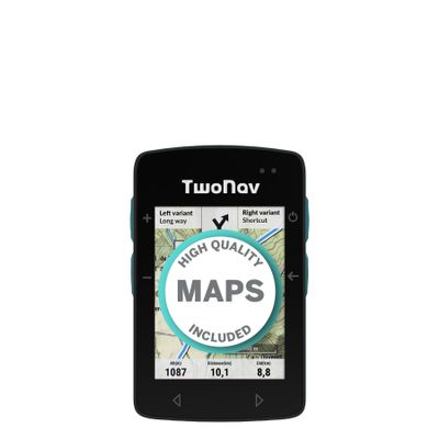 TwoNav ROC (32 GB) + Maps Included, GPS Bike Computer with 2.7-inch Screen for MTB, Cycling, Gravel or bikepacking