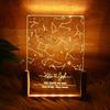 Personalized LED Night Light - Custom Star Map Neon Light Gifts for Her Him - Customized Light Up Frame Star Constellation Chart Night Light for Valentine's Day Birthday Anniversary view 1