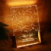 Personalized LED Night Light - Custom Star Map Neon Light Gifts for Her Him - Customized Light Up Frame Star Constellation Chart Night Light for Valentine's Day Birthday Anniversary view 3